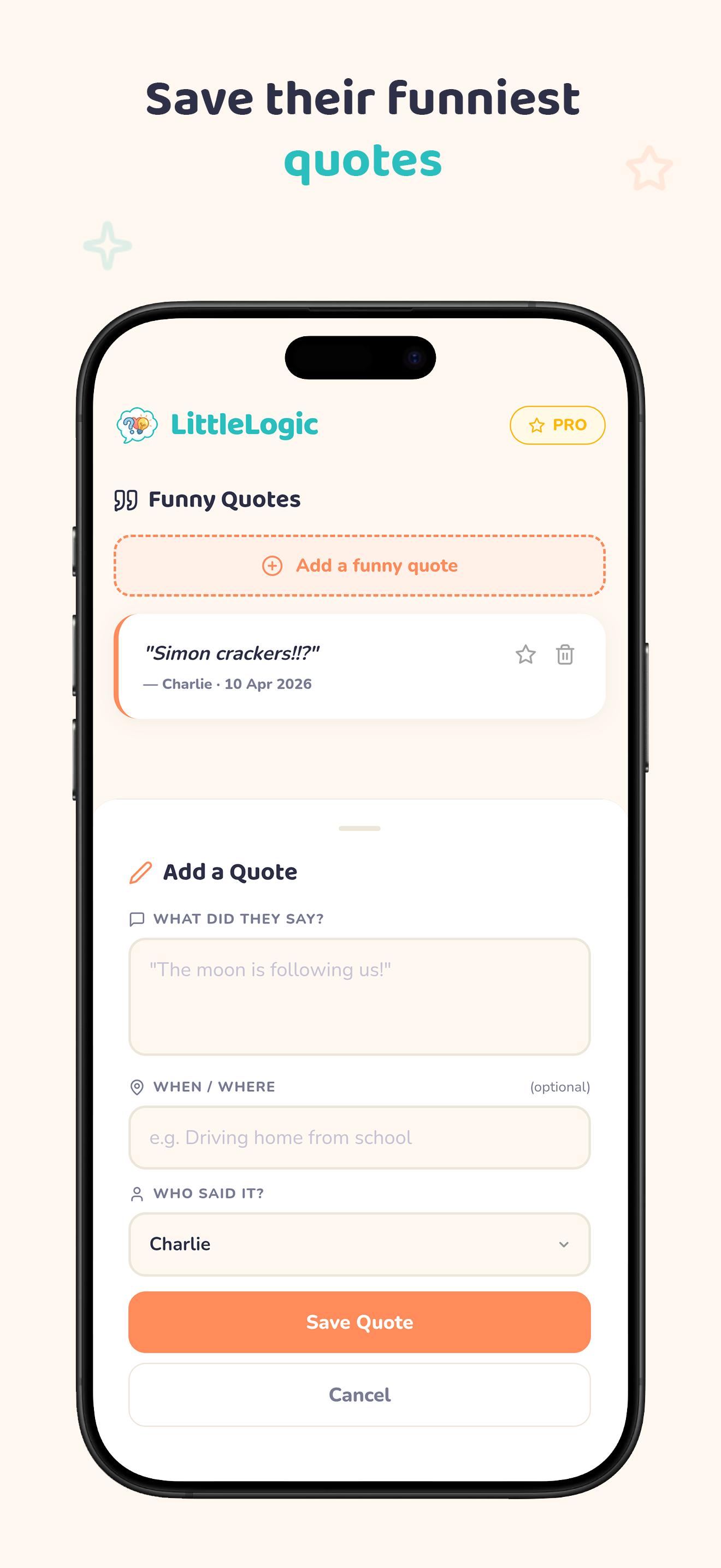 LittleLogic funny quotes journal