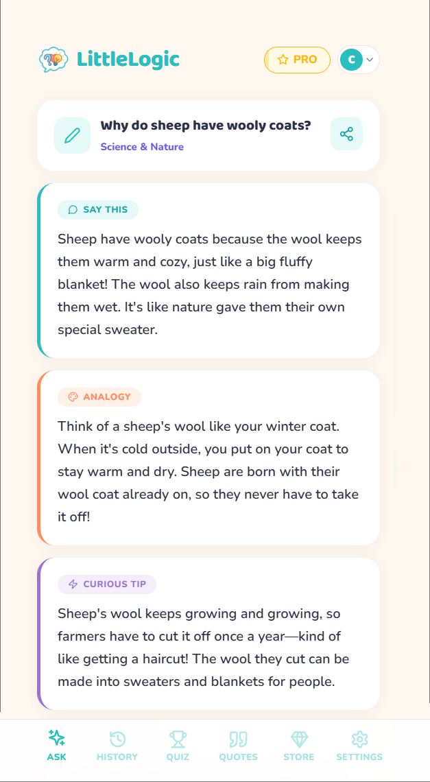 Get a thoughtful four-part answer